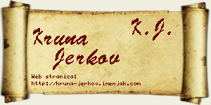 Kruna Jerkov vizit kartica